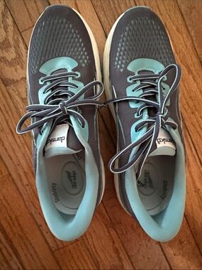 Dansko Pace Navy Sneakers with Aqua Accents